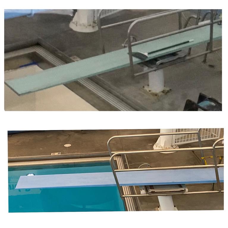 Before and After Photo Diving Board